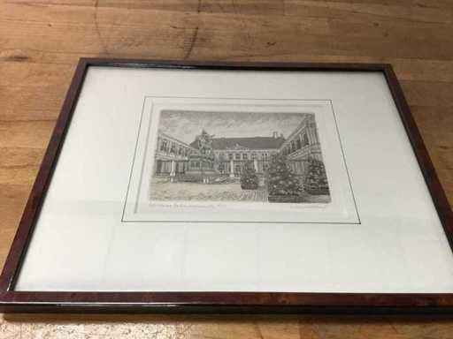 Akwaforta: Willem Veldhorst. Podpisano