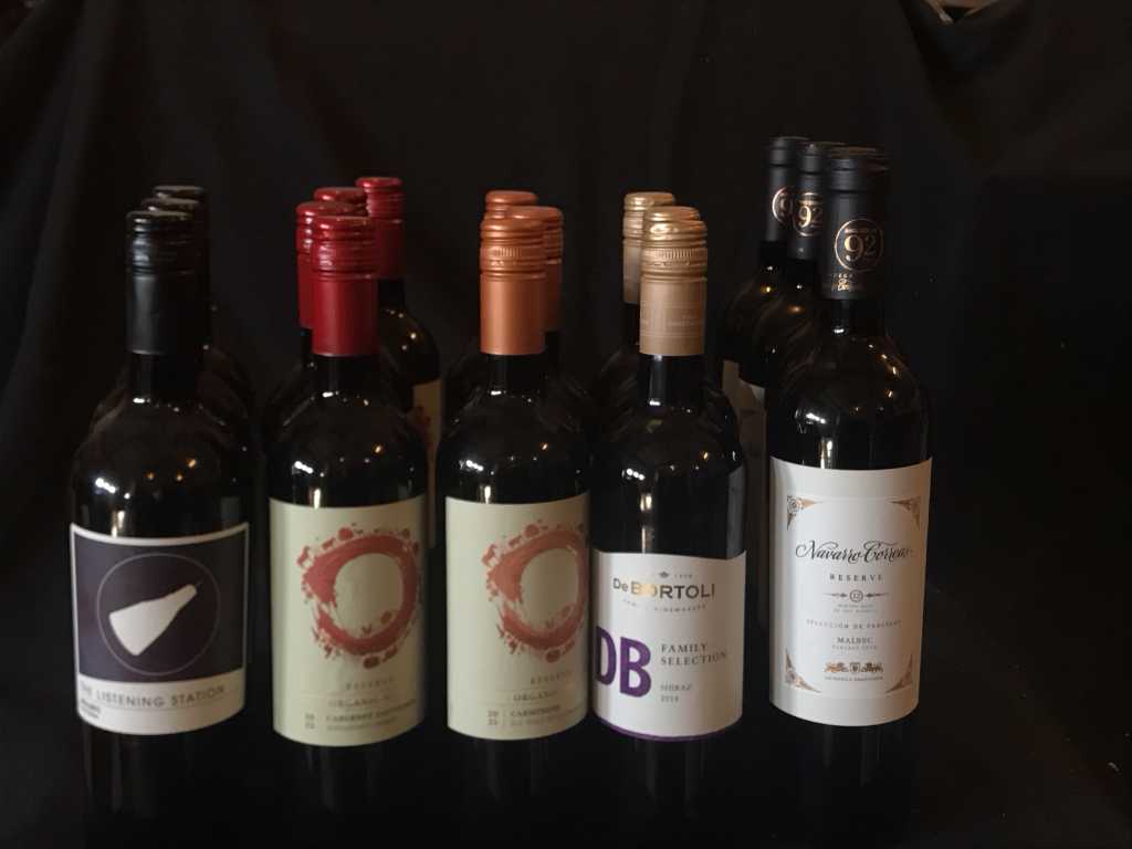 Various red wine 17x