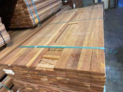 Guyana Ipé - Planed plank - 2450x90x25mm (108x)