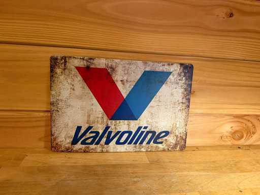 Cartello pubblicitario in metallo