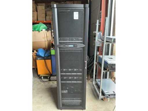 APC Symmetra PX,SYCF 40KH Serverkast met inhoud,Intiligence Module,Power Module + 8 x Batterij Unit model SYBTU1-PLP enz