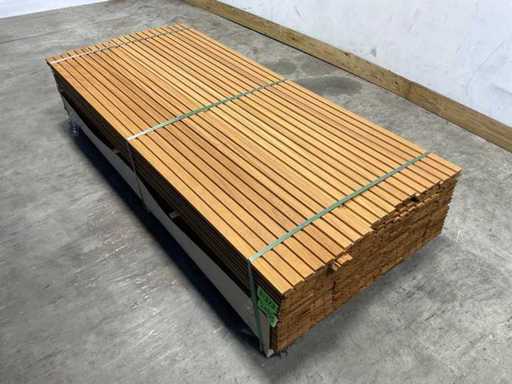 ThermoWood Ayous Rib3 gevelbekleding 210x14x1,7 cm (40x)