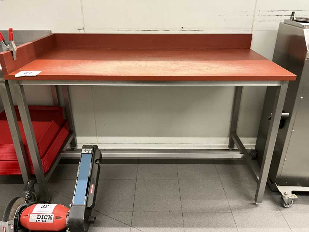 Stainless steel work table