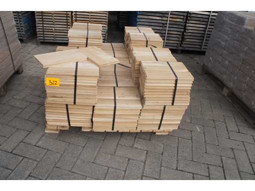 16,56 m² Parquet en arête de poisson massif 21 mm