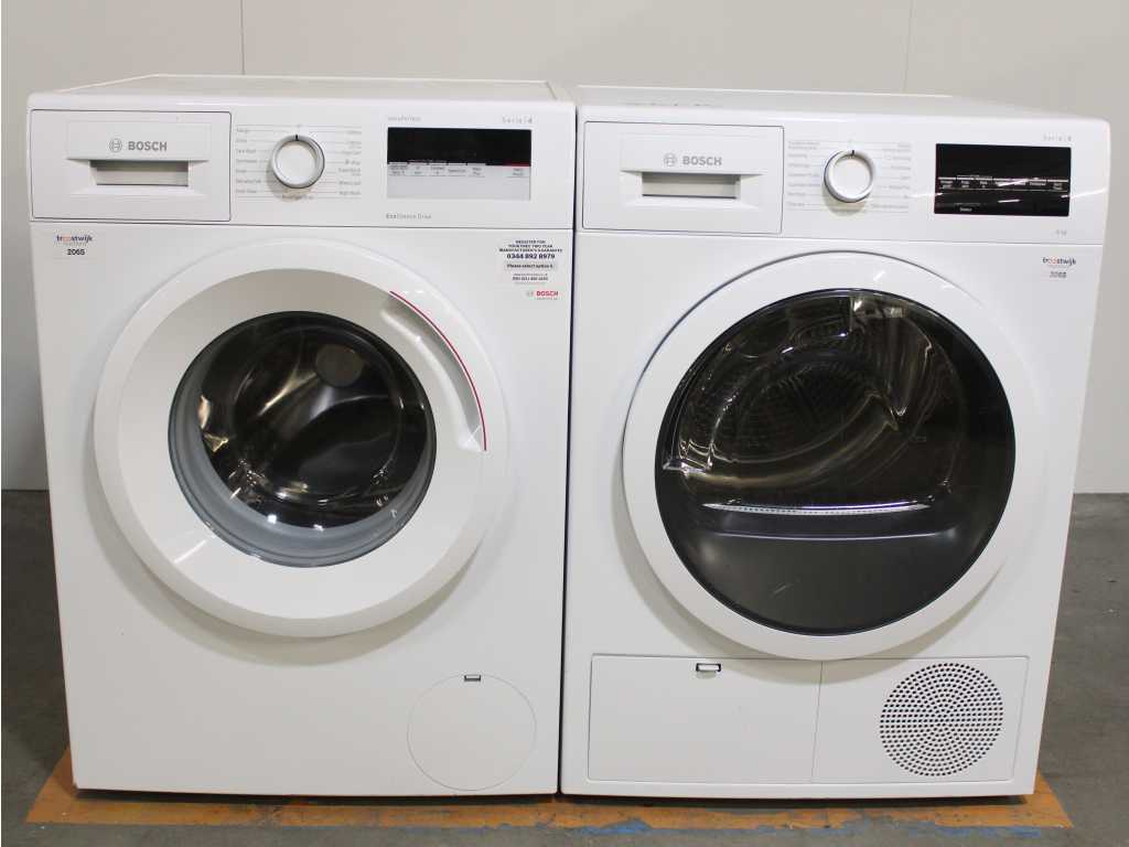 Bosch Series|4 VarioPerfect EcoSilence Drive Washing Machine & Bosch Series|6 Dryer