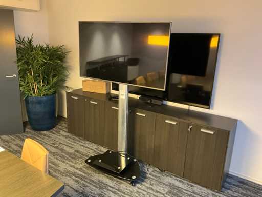 LG 55LY330C 55” Televisie op verrijdbare standaard