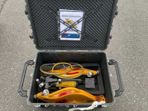 Conjunto de herramientas hidráulicas Enerpac P392FP para dirección de vista de la brida de torre