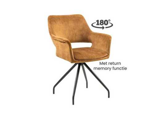Dining Chair (6x) adore velvet 180 degrees autoreturn