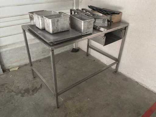 Roestvrijstalen snijtafel
