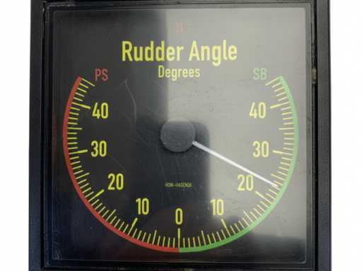 Affichage indicateur d’angle de gouvernail Deif XL144 24V 45 degrés