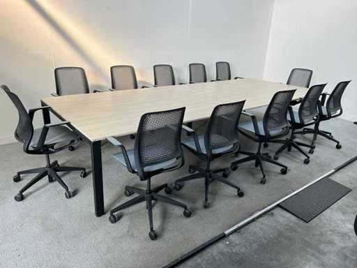 SEDUS - Mastermind + 12 SEDUS Se:motion meeting chairs - Meeting set