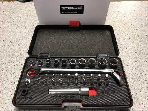 34 Stück 1/4" – Ringratschenschlüssel-Set (3x)