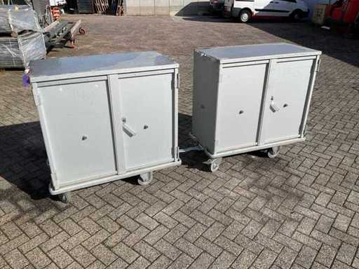 Armoires à roulettes (2x)