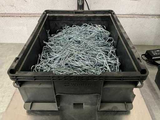 Würth 9.11 kg Borgveer enkel oog 3 x 60 in stapelbare bak