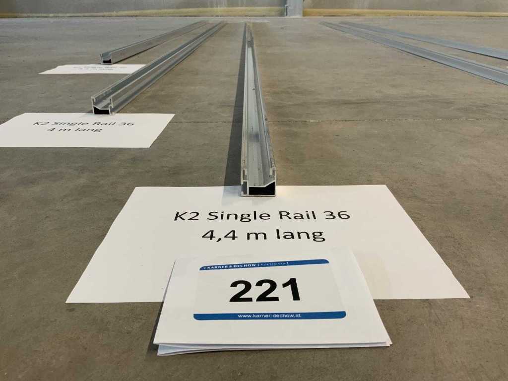 K2 Single Rail 36 - 4.4 m long - 20 pcs