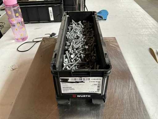 Würth 13,35 kg Hex Stud M6x40 dans un plateau empilable