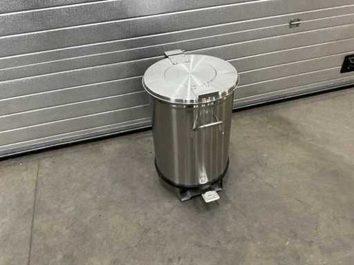 Bidone della spazzatura in acciaio inox Saro