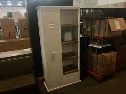 Giga Furniture Industrial Black Vitrine