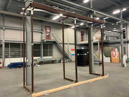 Metalen stellage 520x130x400cm