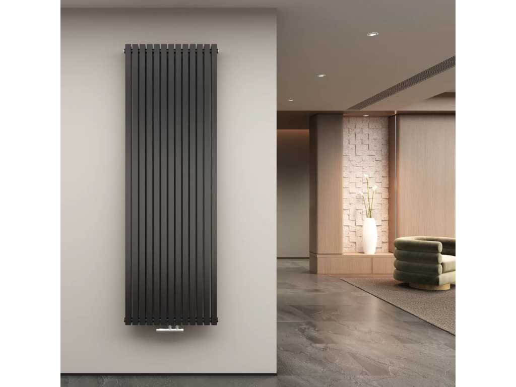 2 x H1800xB600 Dubbele design radiator Vero mat zwart