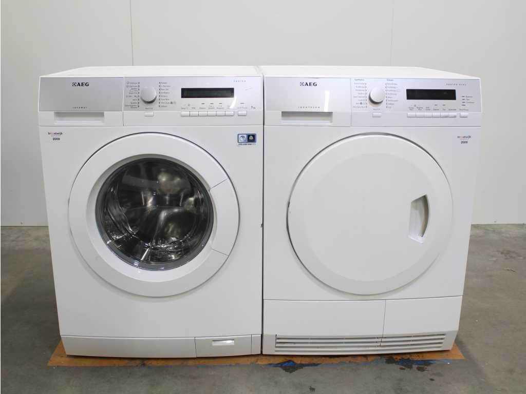 Machine à laver AEG Lavamat Protex et sèche-linge AEG Lavatherm Protex Plus