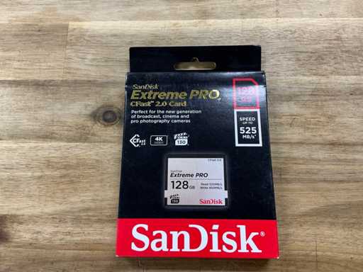 SanDisk Extreme Pro CFast 2.0 Card 128GB