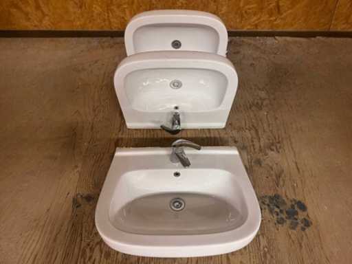 Wastafels inclusief kraan (3x)