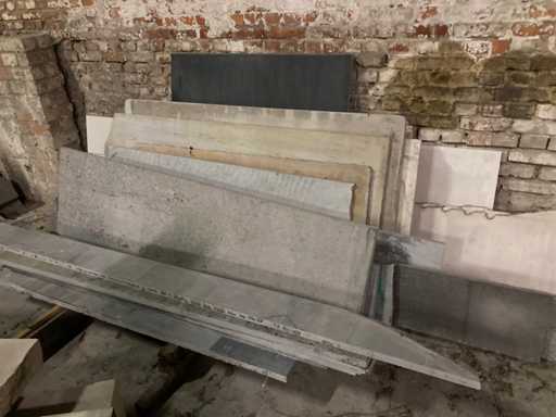 Resti di marmo e pietra blu belga