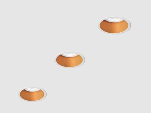 40 x Solo Deep inbouwspots Wit/Goud