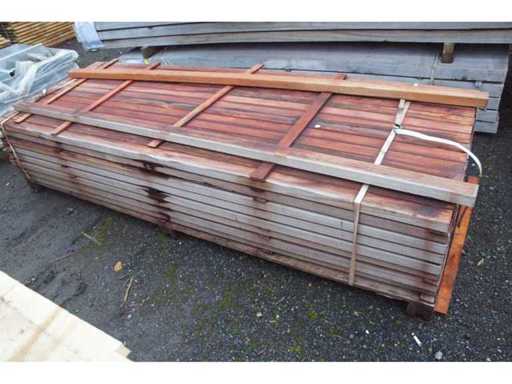 36,75 lm Tropisch hardhouten onderliggers