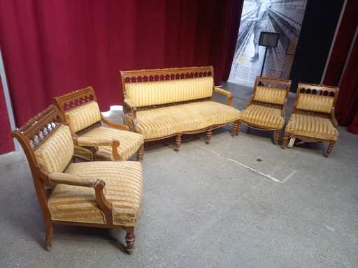 Sofás antiguos Garniture (5 conjuntos de PC)