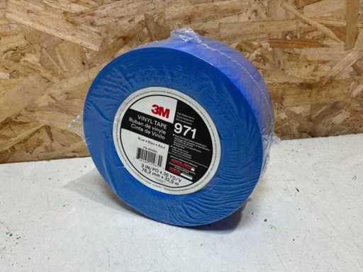 3M Durable floor marking tape 971, Blue, 76.2 mm x 32.9 m, 0.43 mm (4x)
