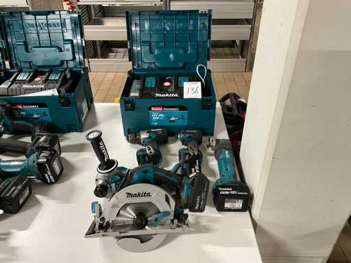 Zestaw 5-częściowych narzędzi bezprzewodowych Makita