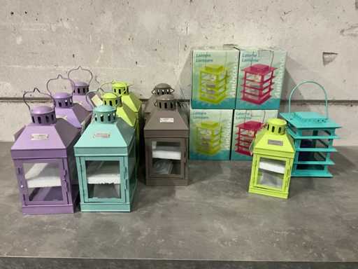 Diverse kleuren lantaarns (14x)