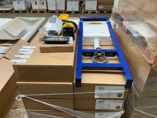 Nehmen wir die eingebaute Toiletten-Zisterne mit Druckplatte