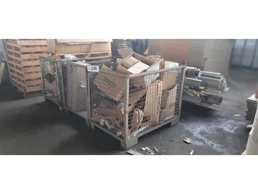   3 Gitterboxen mit Verpackungsmaterial