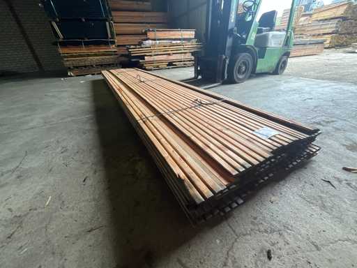 Scândur? de gr?din? Douglas profil romb triplu 500x14,5x1,8 cm (77x)