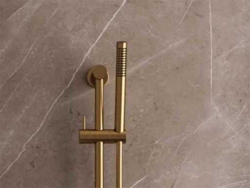 Asta per doccia manuale Brauer Gold Gold dorata spazzolato