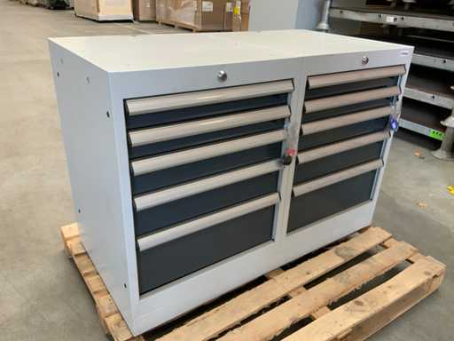 Povag Double Workshop drawer cabinet 2x5 drawers