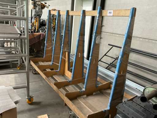 Houten Deltarack glasbok groot