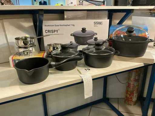 11 Piece Cooking Pot Set