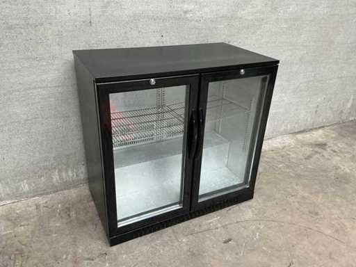 Glass door bar cooling