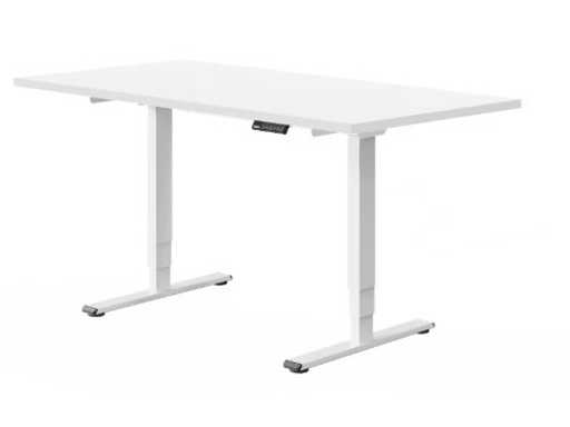 Standing Desks - White EC5 Frame + White Curved Top 140*70cm 