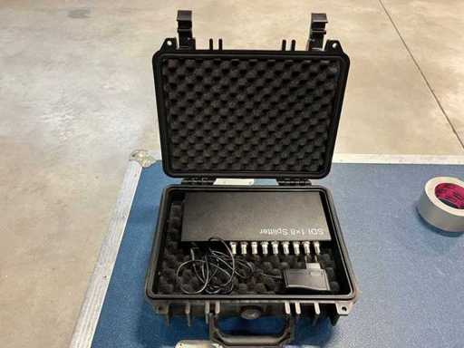 DeLock - SDI-Verteiler, 1 -> 8, inkl. Koffer