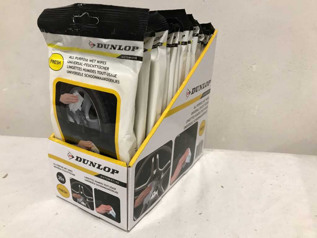 Dunlop - Feuchttücher 20 Stück - Universal-Reinigungstücher (48x)