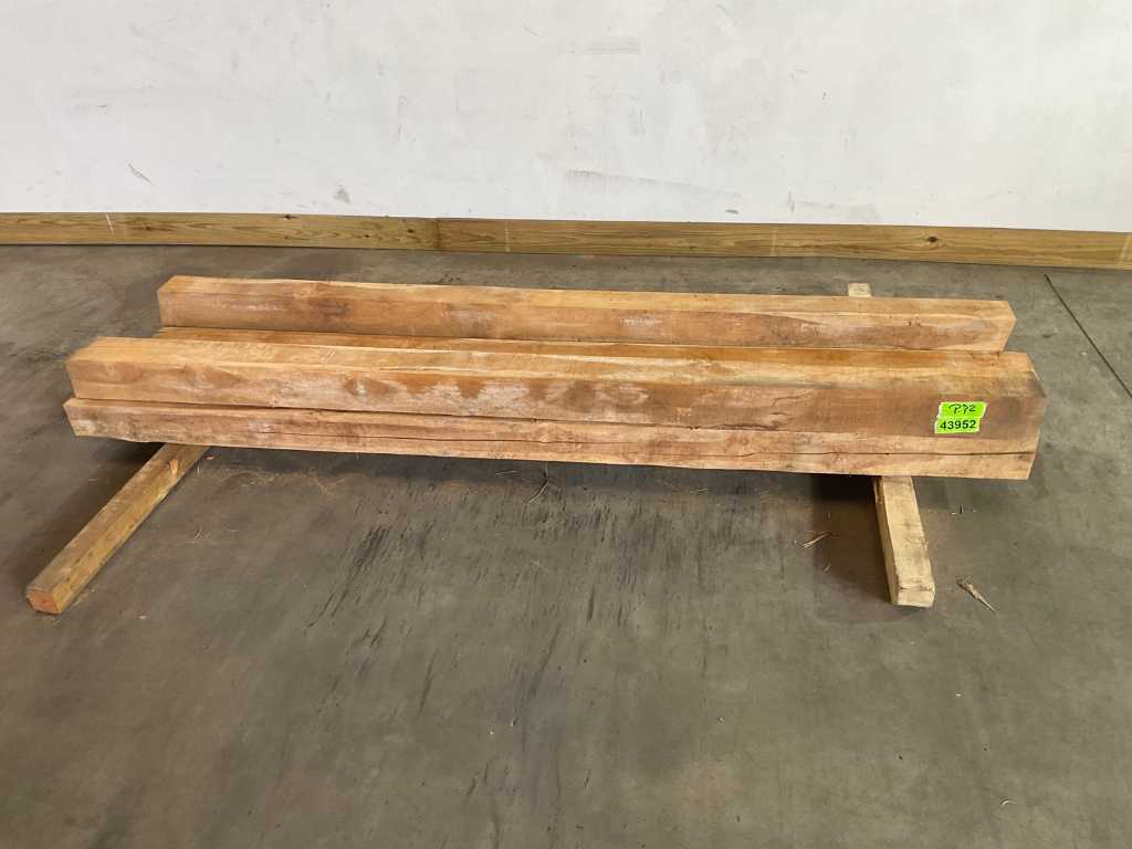 Belka z drewna tekowego 240x10-13 cm (6x)