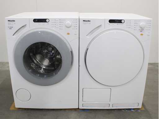 Machine à laver Miele W 1811 SoftCare System & Sèche-linge Miele T 7748 C SoftCare System