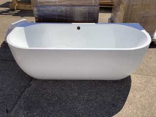 WB - Semi-freestanding bathtub 180x80 cm