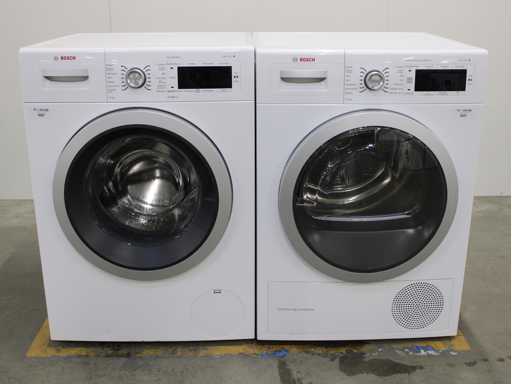 Seria Bosch|8 mașina de spălat VarioPerfect & seria Bosch|8 uscător cu condensator auto-curățant