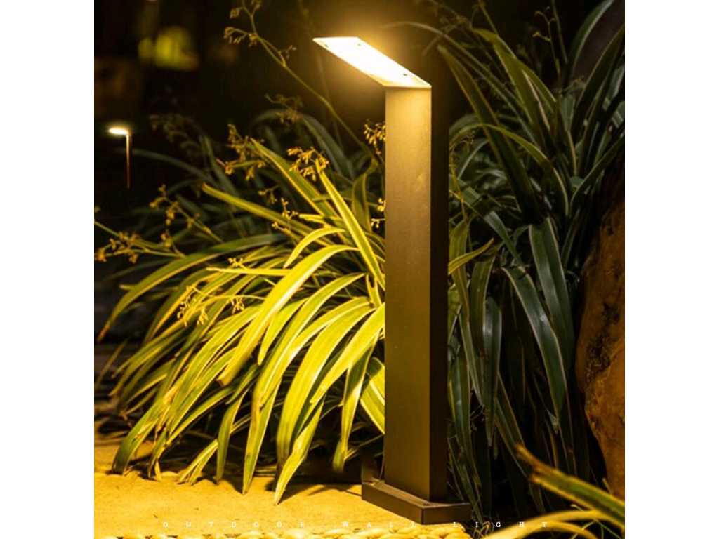 6 x Lampe de jardin 10W LED 60 cm - 3500K Blanc chaud (SLA-64)
